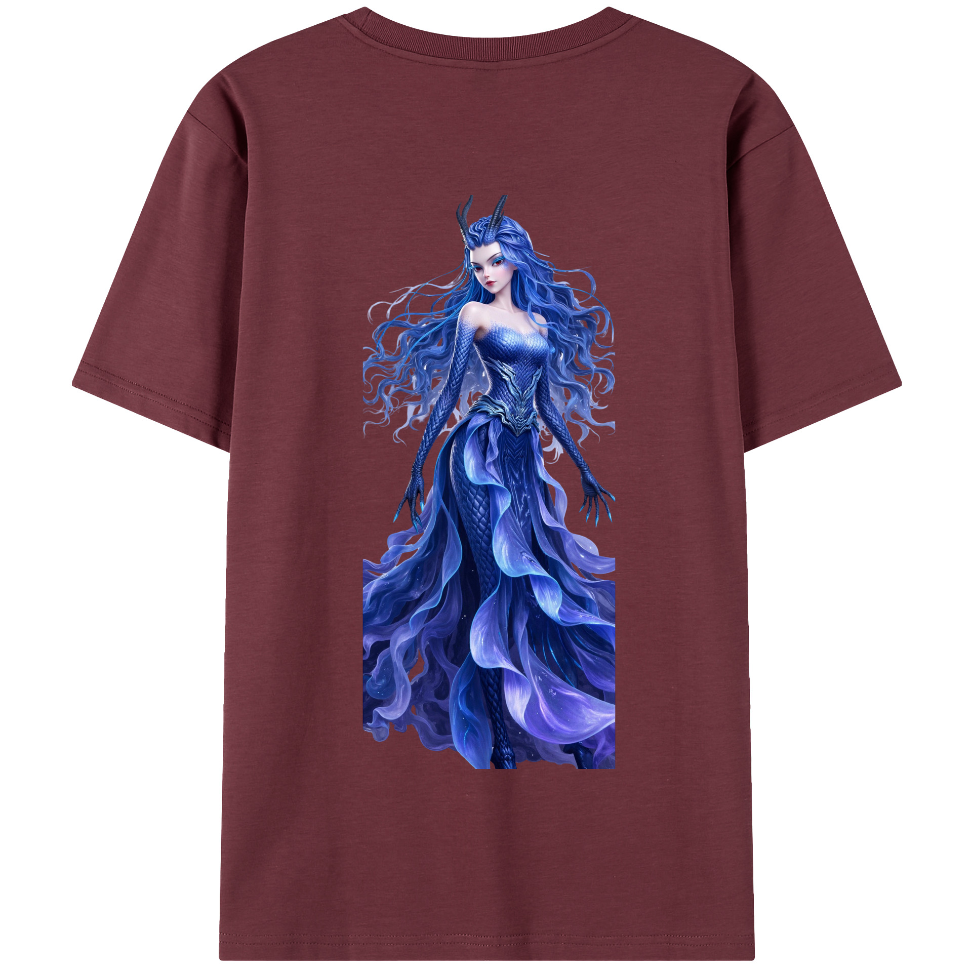 （画像用） Ne Zha 2 ナタ 魔童の大暴れ 綿100％半袖Tシャツ（背面プリント）